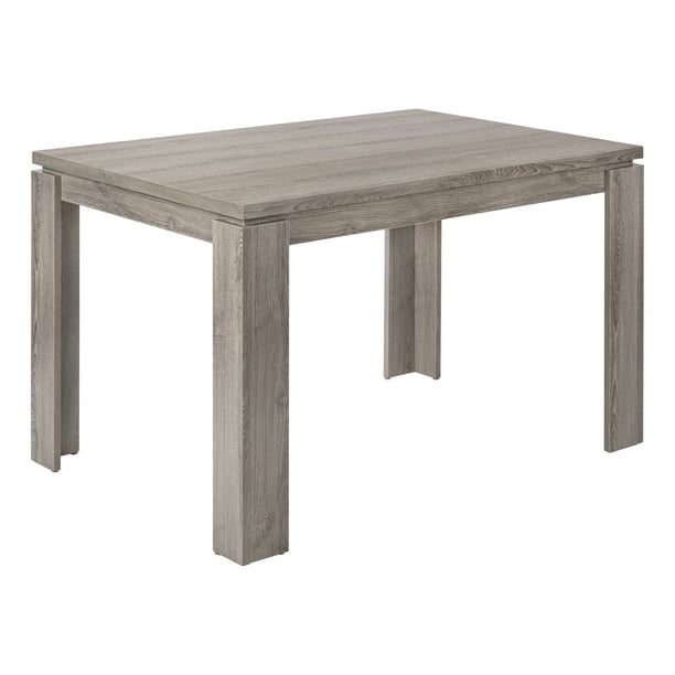 Monarch Specialties 32X 48 BROWN RECLAIMED WOOD-LOOK Dining Table 